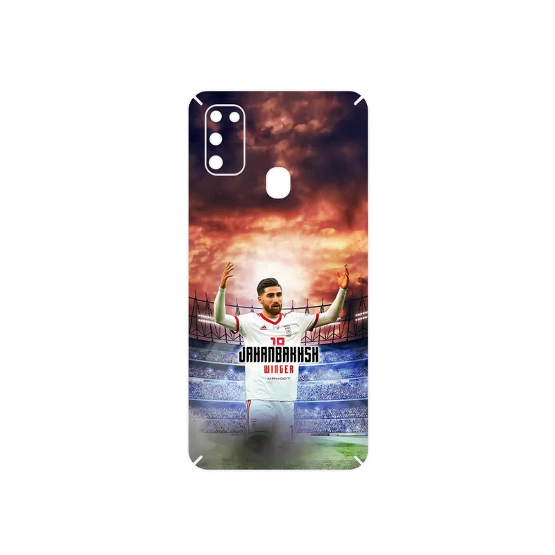 برچسب پوششی ماهوت مدل Alireza Jahanbakhsh مناسب برای گوشی موبایل سامسونگ Galaxy M21