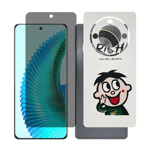 Glass together model privacy screen protector suitable for Honor X9b mobile phone with back cover sticker