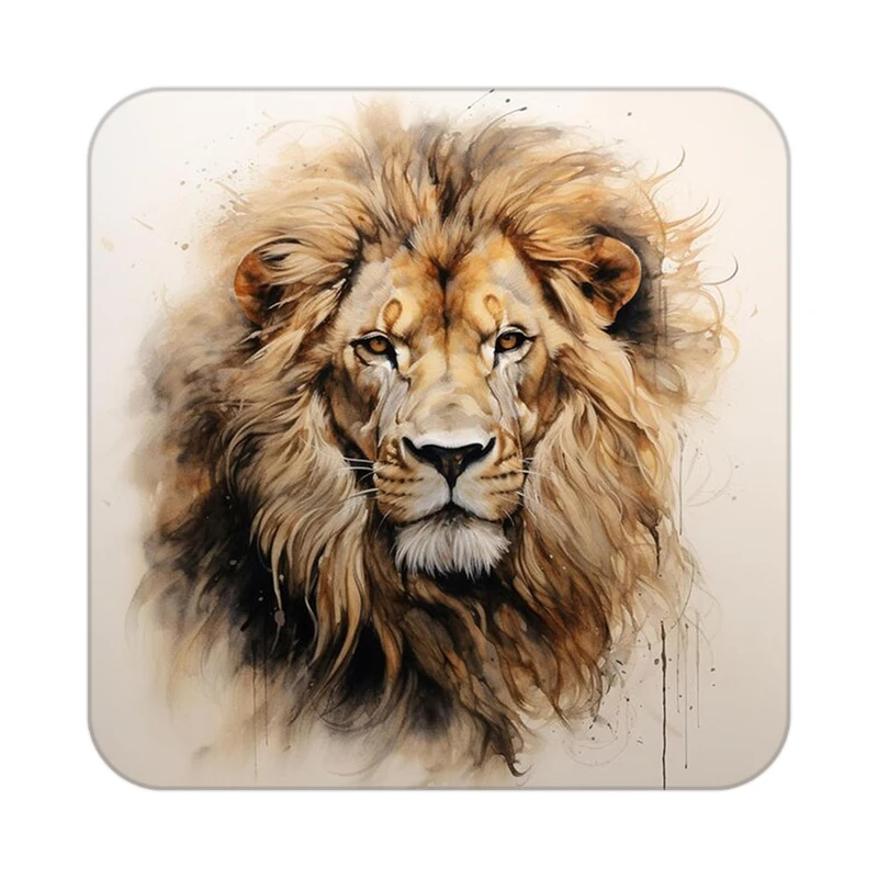 زیر لیوانی کاکتی طرح شیر مدل mp23619