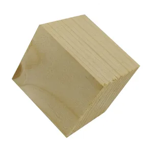 تخته چوب مدل مکعب خام بسته 5 عددی