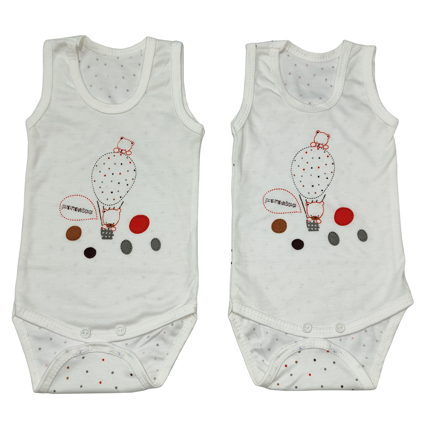 بادی  نوزادی مدل پرستو کد 03wt بسته دو عددی