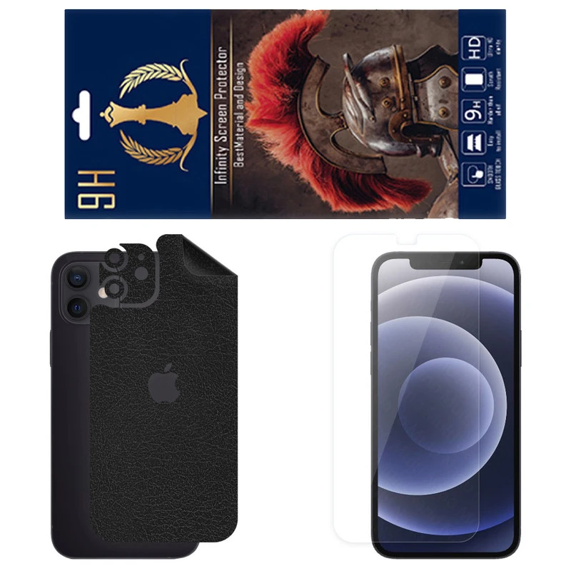 برچسب پوششی اینفینیتی مدل CH مناسب برای گوشی موبایل اپل iPhone 12 به همراه محافظ صفحه نمایش