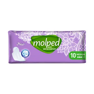 نوار بهداشتی مولپد مدل Dry بسته 10 عددی 