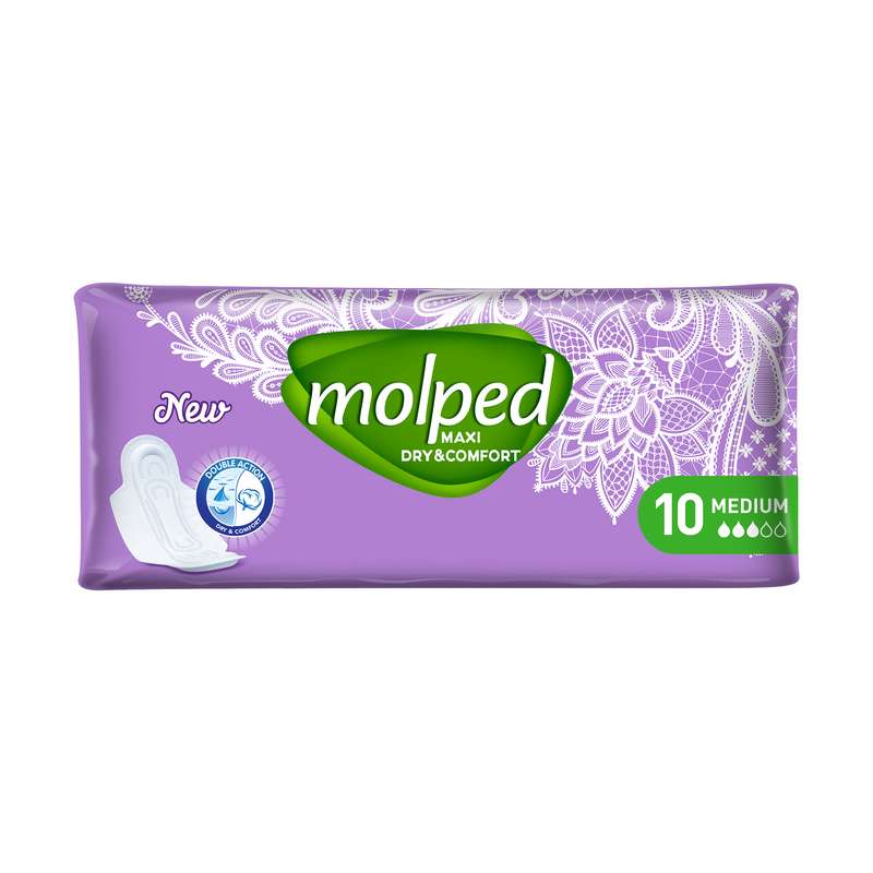 نوار بهداشتی مولپد مدل Dry بسته 10 عددی نوار بهداشتی مولپد مدل Dry بسته 10 عددی
