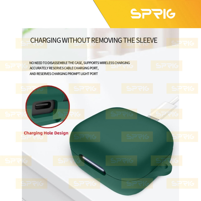 کاور اسپریگ مدل Silicon-SP مناسب برای کیس هدفون بی سیم انکر Soundcore R50i NC