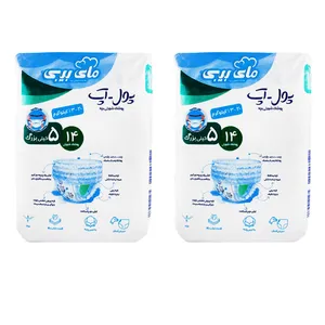 پوشک بچه مای بیبی مدل پول آپ سایز 5 دو بسته 14 عددی