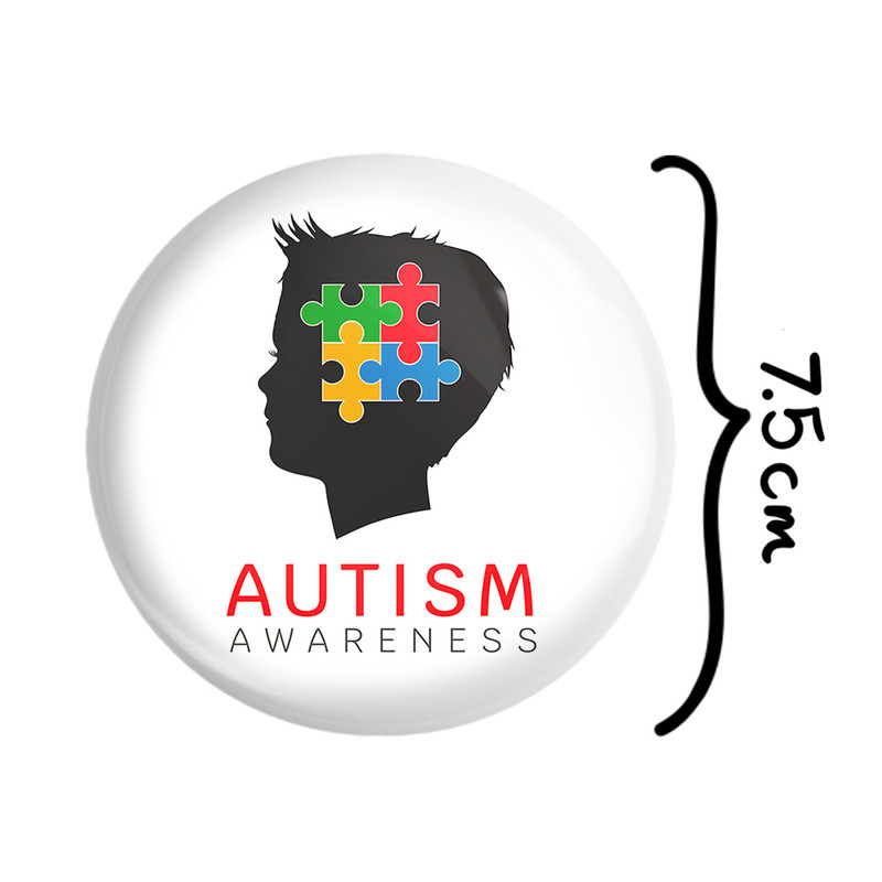 آینه جیبی خندالو طرح اتیسم Autism مدل تاشو کد 26761 آینه جیبی خندالو طرح اتیسم Autism مدل تاشو کد 26761