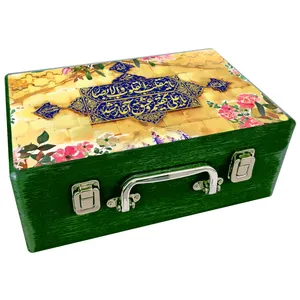  جعبه هدیه چوبی مدل چمدان بهاری کد WS616