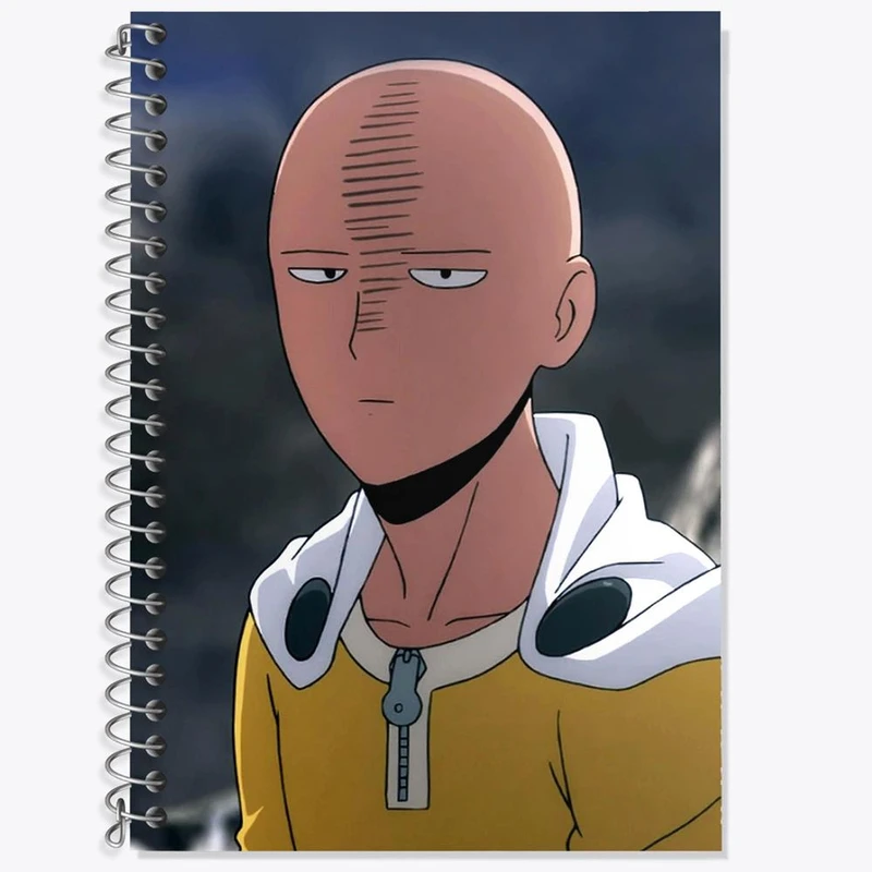 دفتر لغت 50 برگ خندالو مدل سایتاما انیمه مرد تک مشتی One Punch Man کد 11374