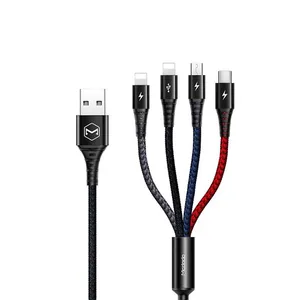 کابل تبدیل USB به لایتنینگ/microusb /USB-C مک دودو مدل CA-6230 طول 1.2 متر