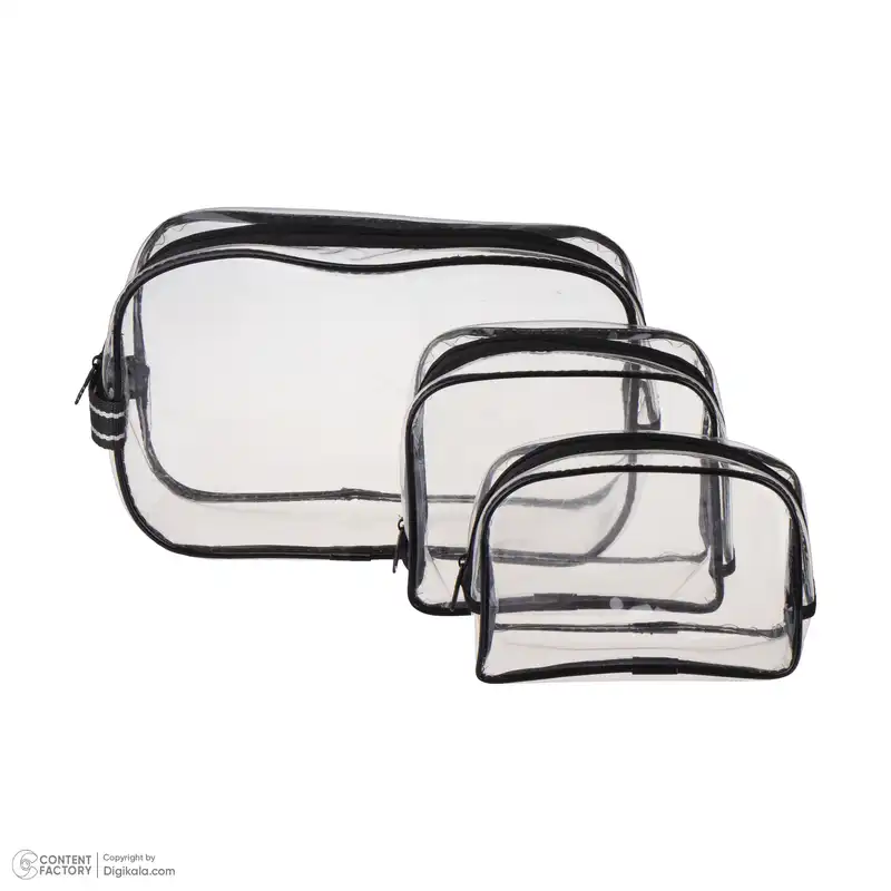 کیف لوازم آرایش زنانه مدل 0022 بسته 3 عددی
