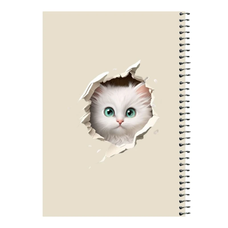 دفتر مشق 80 برگ اس جی مدل گربه کد۳   