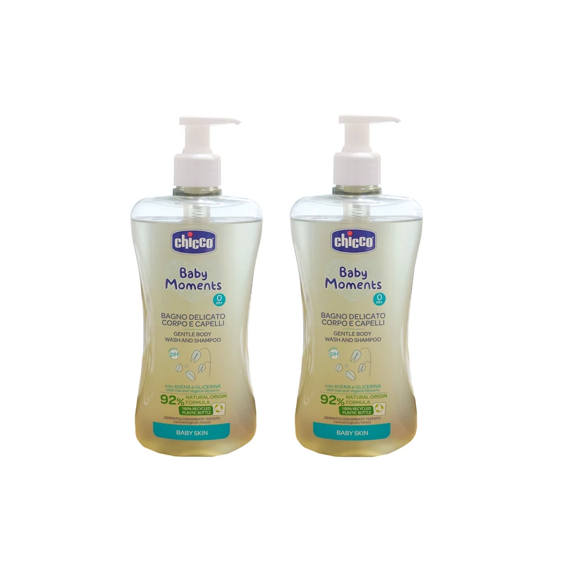 شامپو سر و بدن کودک چیکو مدل  C10594 bagno حجم 500 میلی لیتر بسته 2 عددی 