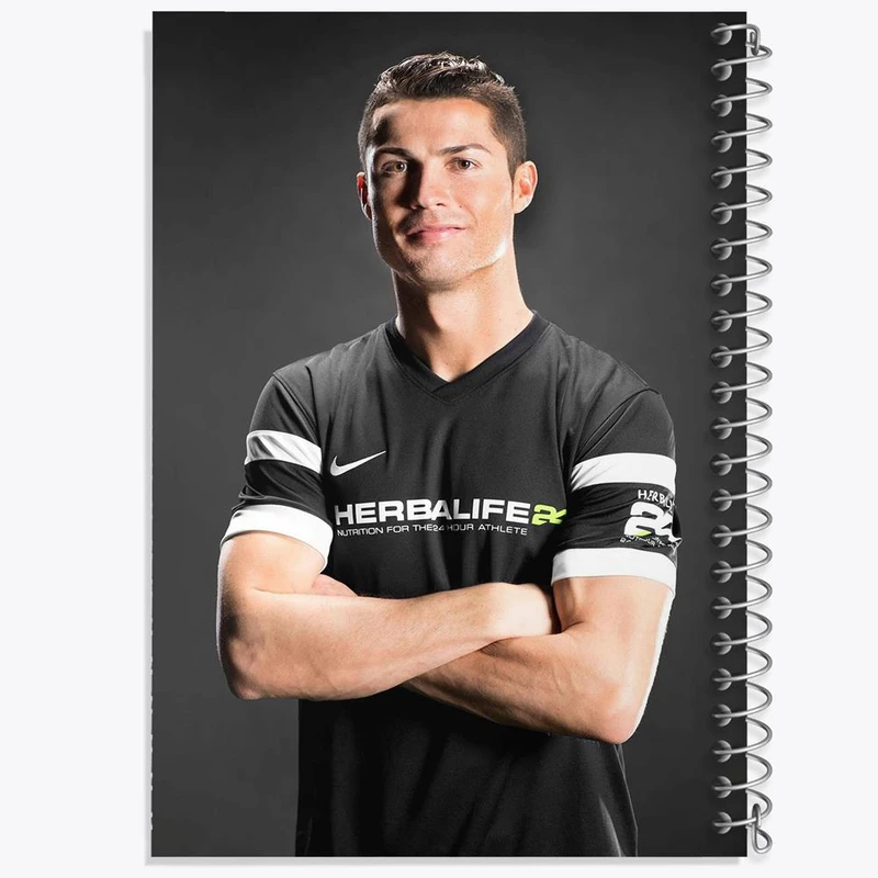 دفتر مشق 100 برگ خندالو طرح کریستیانو رونالدو کد 13914