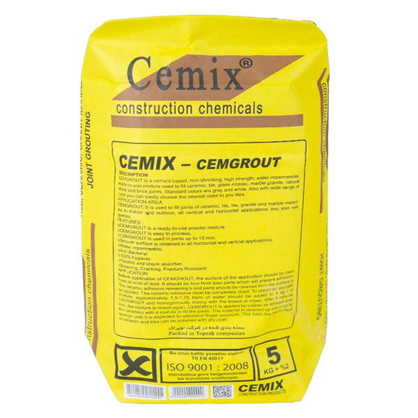 پودر بند کشی کاشی و سرامیک سمیکس مدل سمگروت وزن 5 کیلوگرم