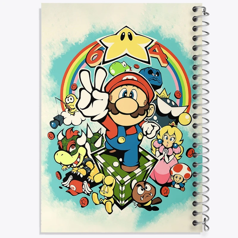 دفتر لیست خرید 50 برگ خندالو طرح سوپر ماریو کد F2215