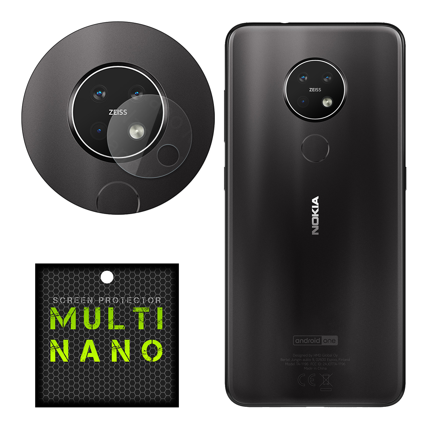 محافظ لنز دوربین مولتی نانو مدل Pro مناسب برای گوشی موبایل نوکیا 6.2