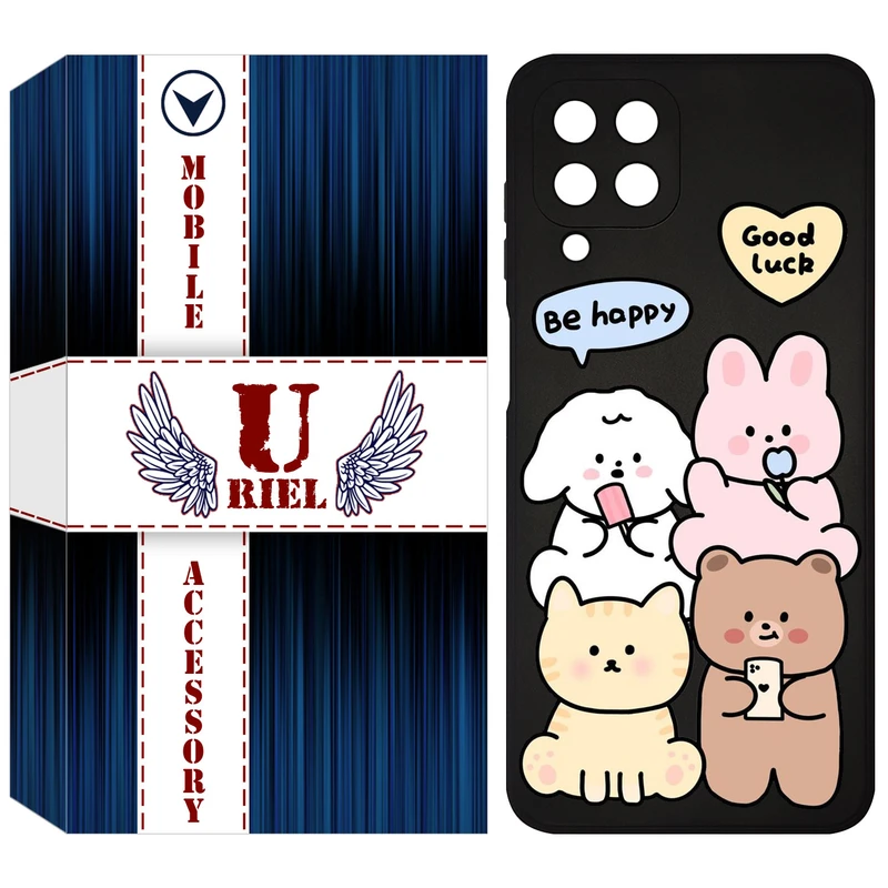 کاور یوریل مدل KSH کد 14 طرح هپی مناسب برای گوشی موبایل سامسونگ Galaxy M33