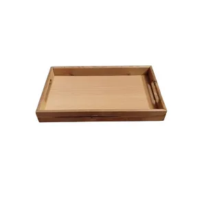 سینی دسته دار مدل چوبی سایز 30*18 سانتی متر