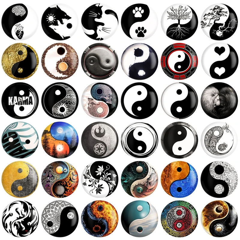 پیکسل خندالو طرح یین و یانگ Yin And Yang کد 146 مدل بزرگ مجموعه 36 عددی