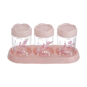 ست جا ادویه 3 پارچه طرح فلامینگو کد 10