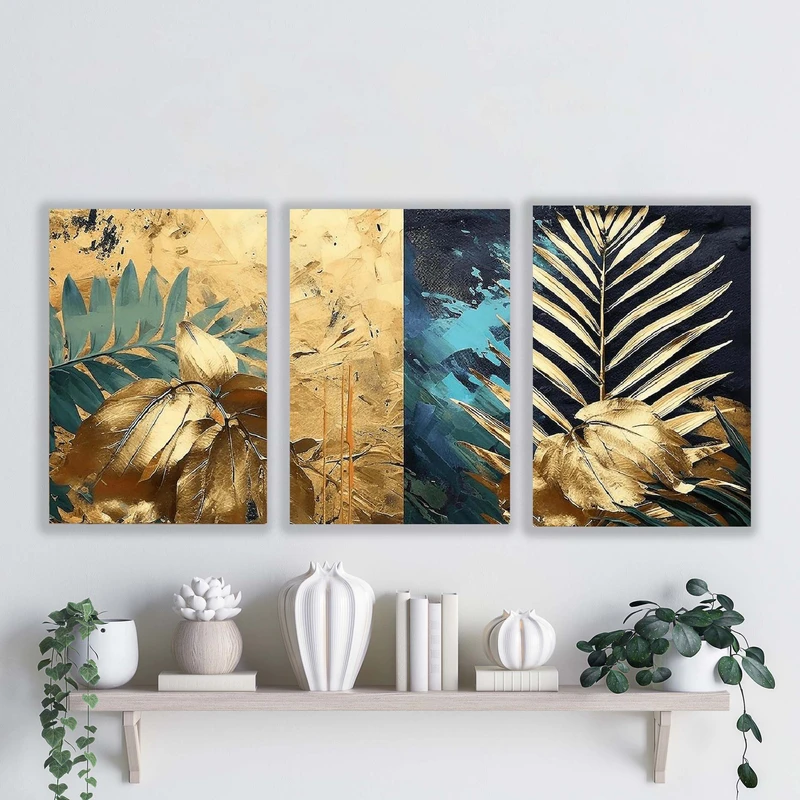 تابلو شاسی آتریسا مدل آبستره ATA031 مجموعه سه عددی