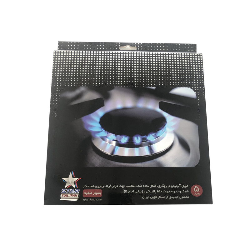 فویل آلومینیوم استار فویل ایران طرح روگازی کد R60 مجموعه 5 عددی