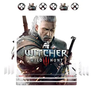 برچسب پلی استیشن ۴ پرو مدل witcher 01 مجموعه 16 عددی