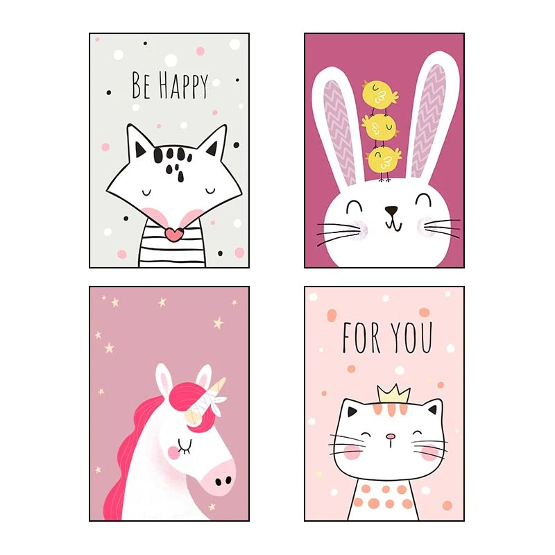 تابلو شاسي کارنيکا طرح کودکان کد 77065 مجموعه 4 عددی