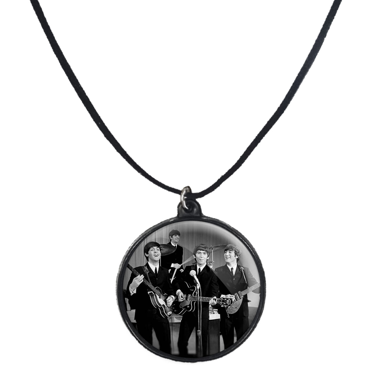 گردنبند پرمانه طرح بیتلز کد pmb.1476 مدل دو طرفه