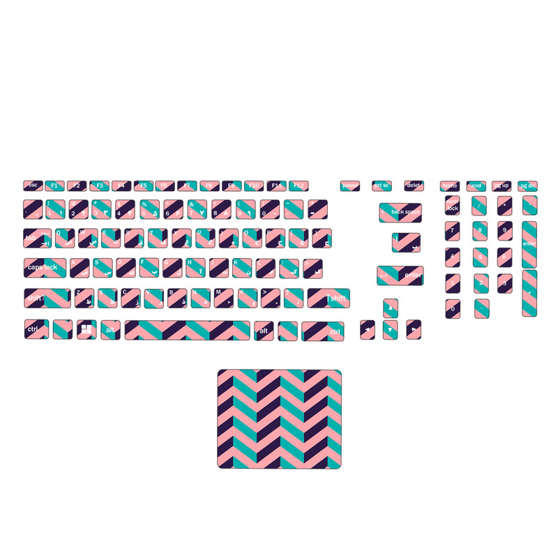  استیکر لپ تاپ مدل ferito 134 به همراه برچسب حروف فارسی کیبورد