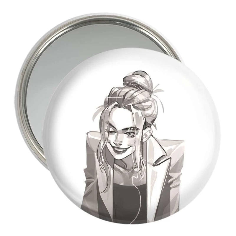 آینه جیبی خندالو طرح مارگو رابی کد 3864