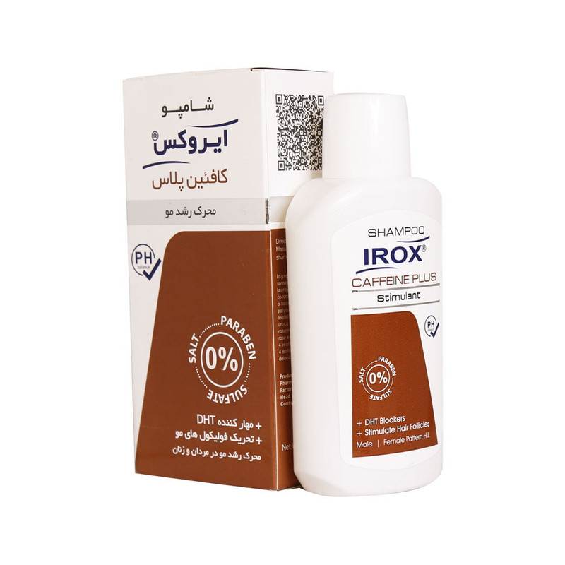 شامپو تقویت کننده و ضد ریزش مو ایروکس مدل Caffeine plus حجم 200 میلی لیتر شامپو تقویت کننده و ضد ریزش مو ایروکس مدل Caffeine plus حجم 200 میلی لیتر