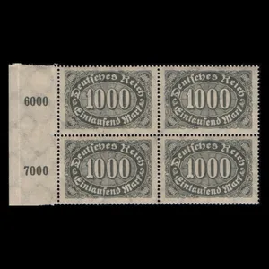 تمبر یادگاری مدل 1000 مارک آلمان مجموعه 4 عددی 