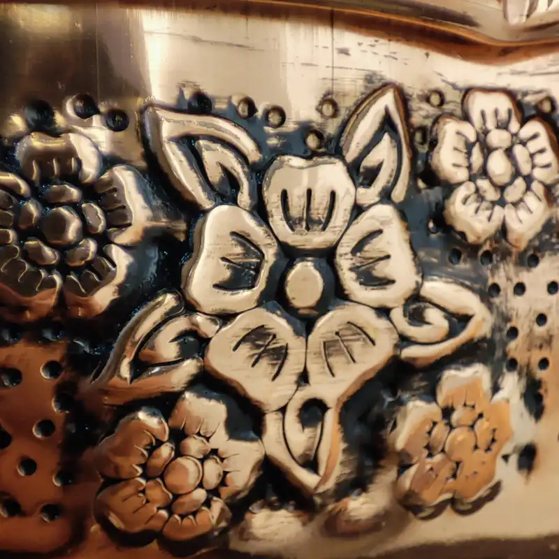 آجیل خوری مسی مدل گلبرگ کد 761