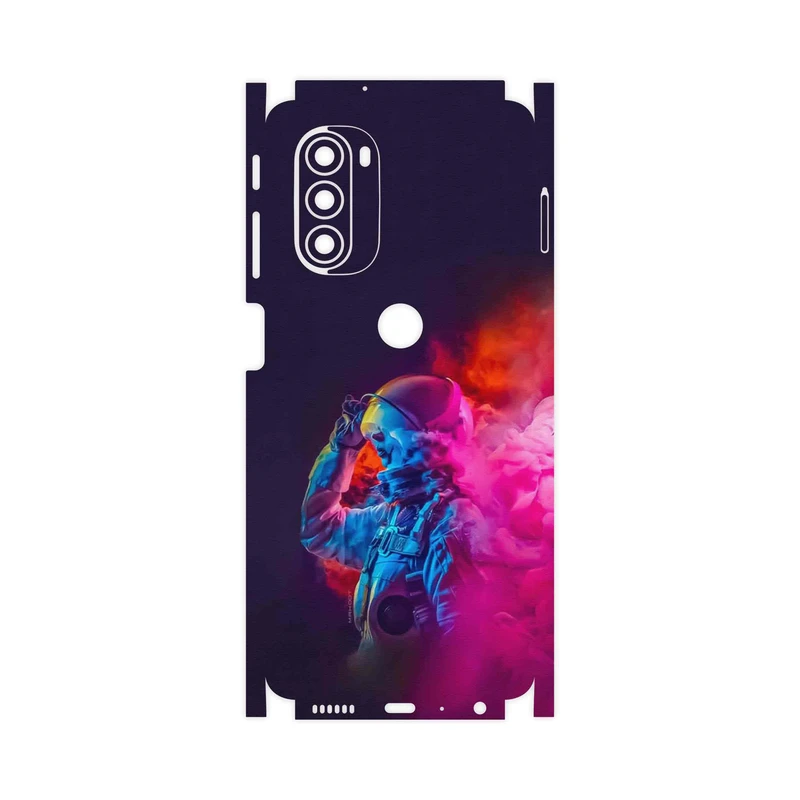 برچسب پوششی ماهوت مدل Smoke Rainbow Digital Art 1-FullSkin مناسب برای گوشی موبایل موتورولا Moto G51 5G