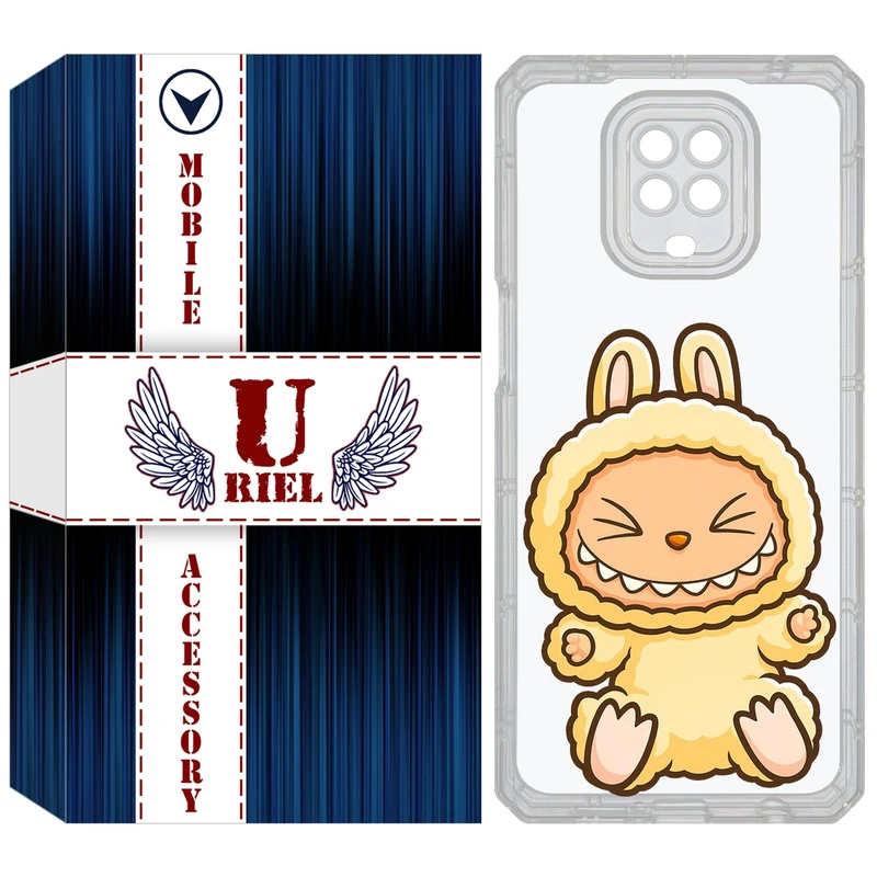 کاور یوریل مدل Clear کد 135 طرح لبوبو Labubu مناسب برای گوشی موبایل شیائومی Redmi Note 9S / Note 9 Pro / Note 9 Pro Max