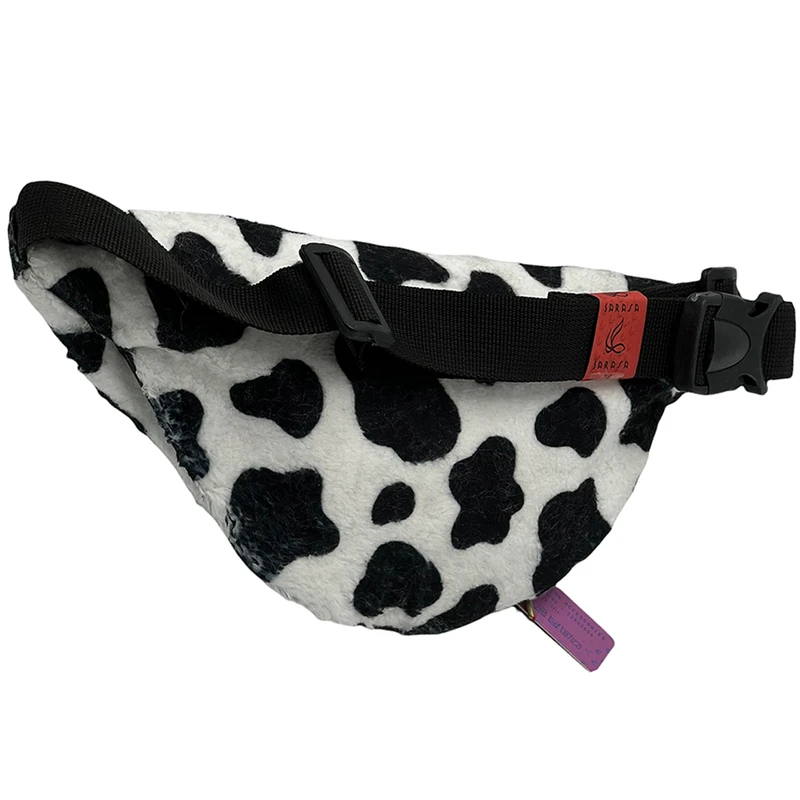 عکس شماره 10 : کوله پشتی زنانه ساراسا طرح پوست گاوی کد cow 01 به همراه کیف کمری