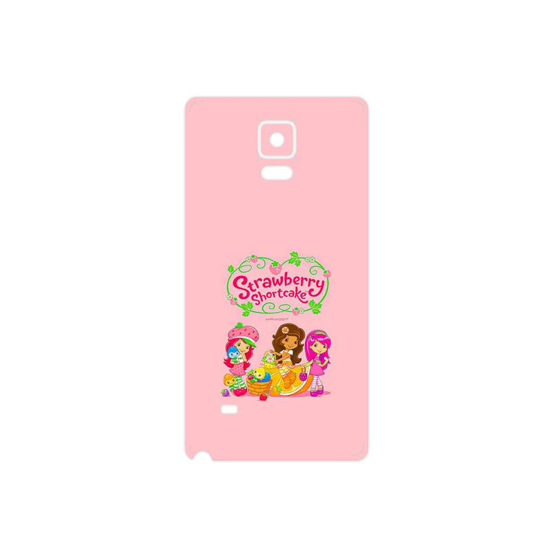 برچسب پوششی ماهوت مدل Strawberry Shortcake مناسب برای گوشی موبایل سامسونگ Galaxy Note 4