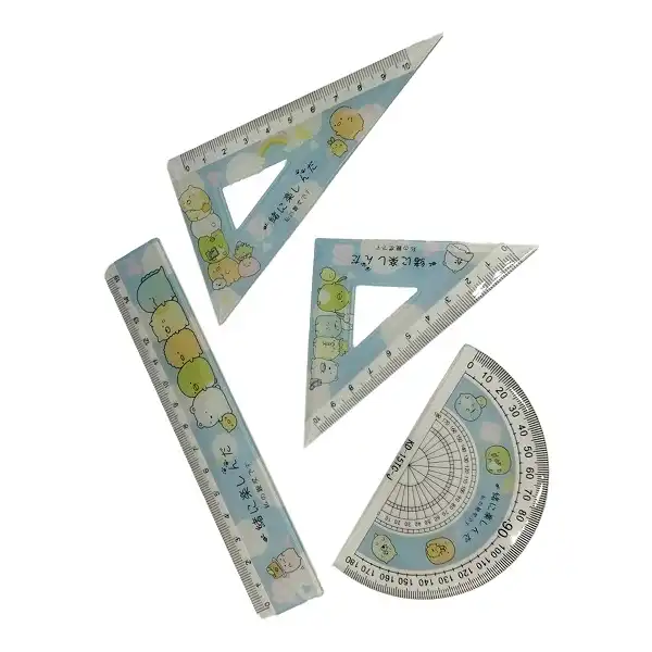 ست گونیا و نقاله کد 003 مجموعه 4 عددی