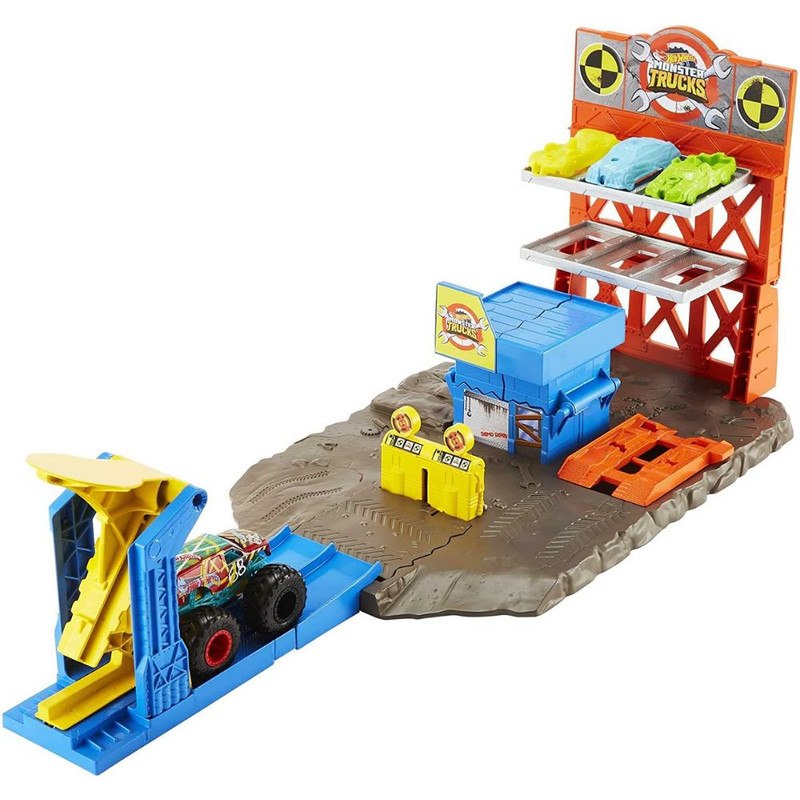 کیت ماشین بازی هات ویلز مدل Blast Station Monster Trucks کد HFB12