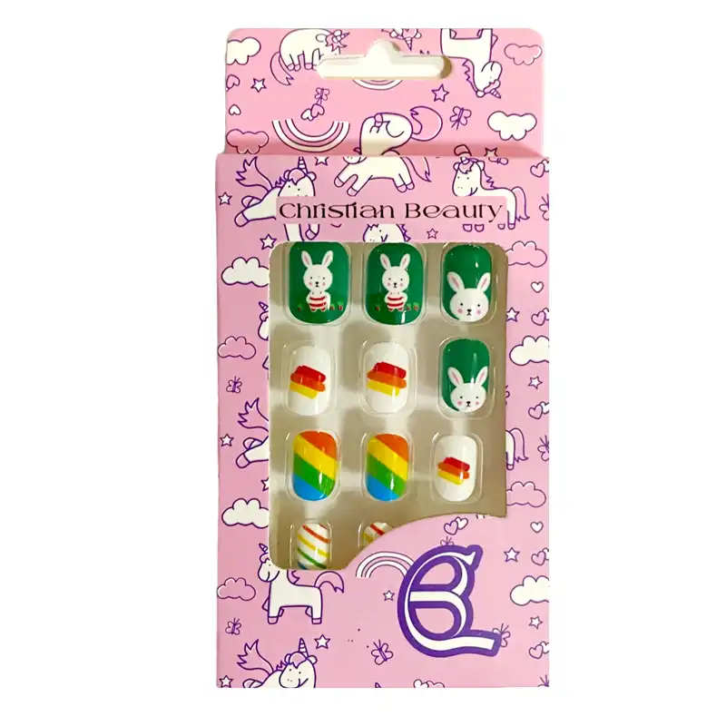 ناخن مصنوعی بچگانه کریستین بیوتی کد NM36 بسته 12 عددی