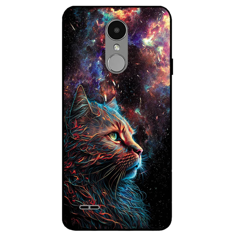 کاور مگافون طرح گربه کهکشانی مدل 4203 مناسب برای گوشی موبایل ال جی K4 2017