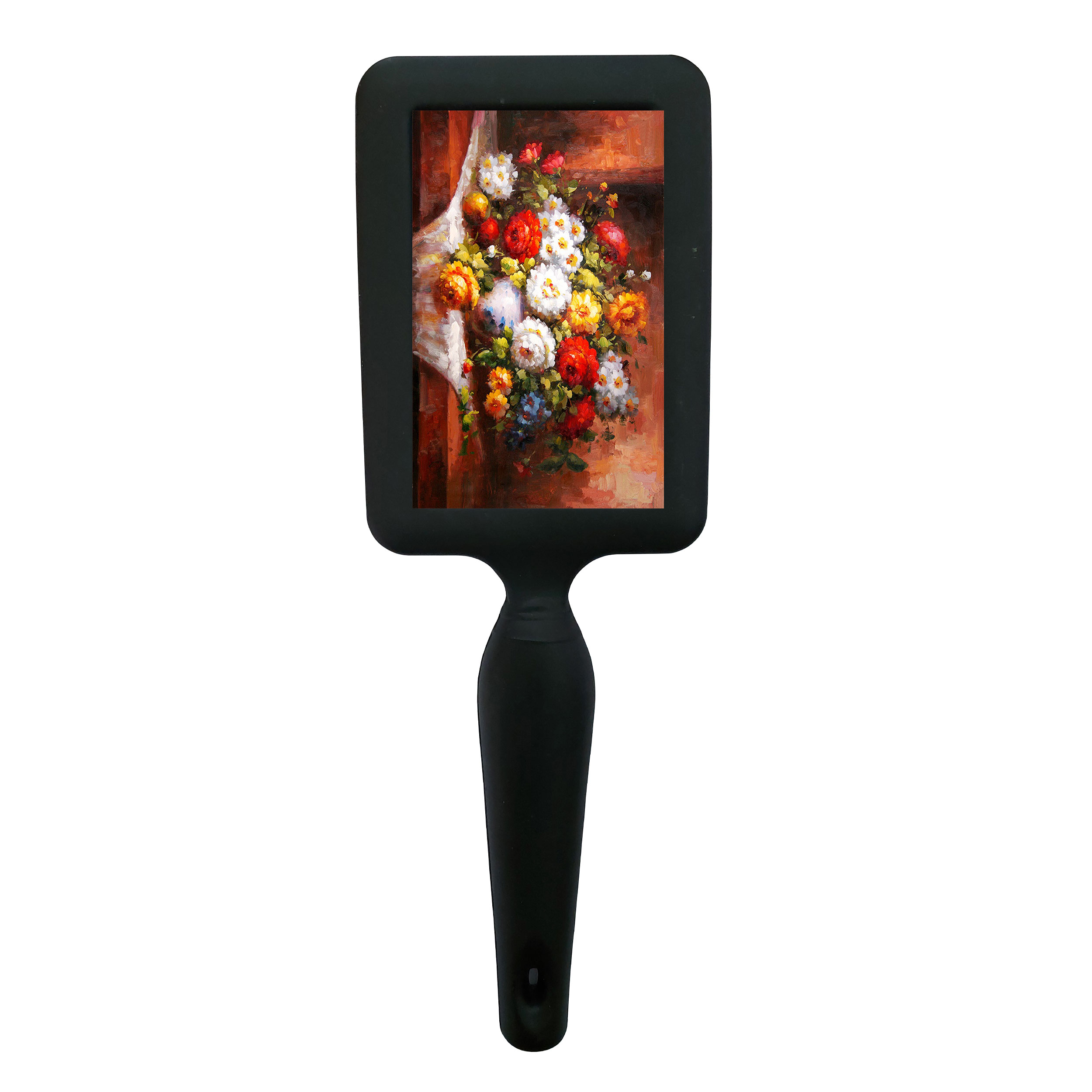 برس مو طرح نقاشی گل مدل B1074