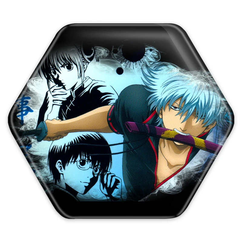 پیکسل خندالو طرح گینتوکی انیمه گینتاما مدل شش ضلعی کد 12950