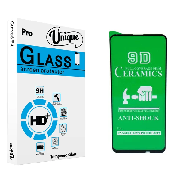 محافظ صفحه نمایش سرامیکی يونيک مدل +Clear مناسب برای گوشی موبایل هوآوی P SMART Z 2019/Y9 PRIME 2019