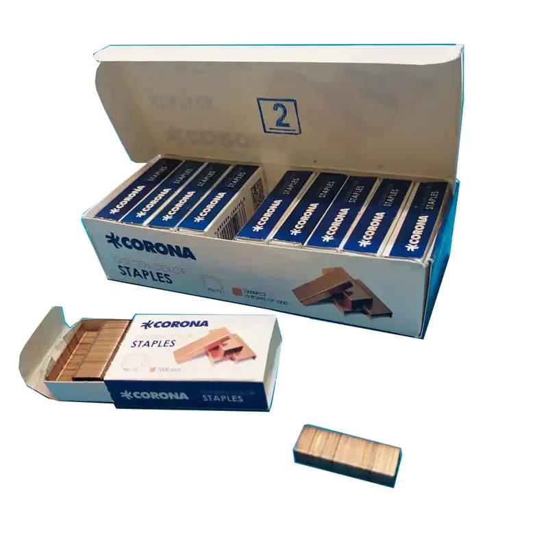 سوزن منگنه کرونا کد 301010 سایز 10 بسته 10000 عددی