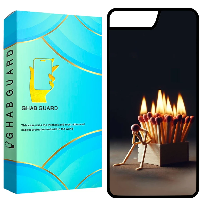 کاور قاب گارد طرح کبریت مدل GCHP7P مناسب برای گوشی موبایل اپل iPhone 7 Plus / 8 Plus