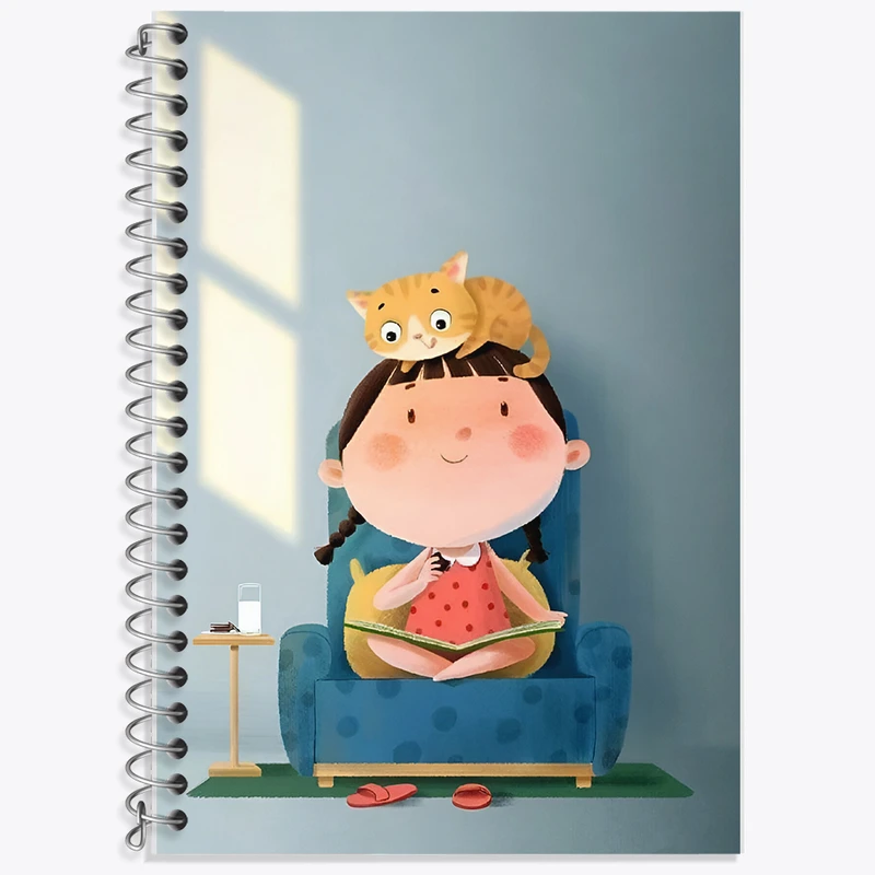 دفتر لغت 50 برگ خندالو طرح دخترانه کد F8377