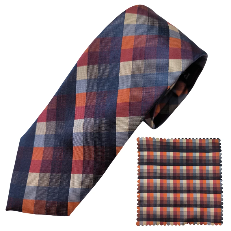 ست کراوات و دستمال جیب مردانه هکس ایران مدل KT-285